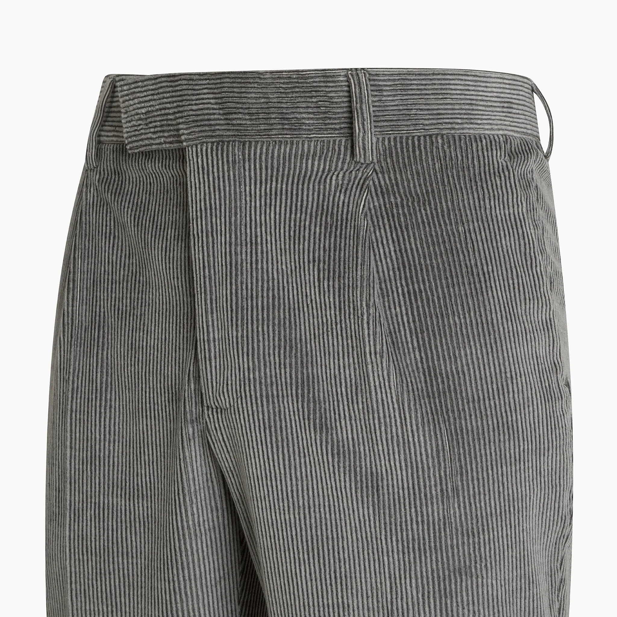 Adone Pleated Chino in stretch Cotton Corduroy