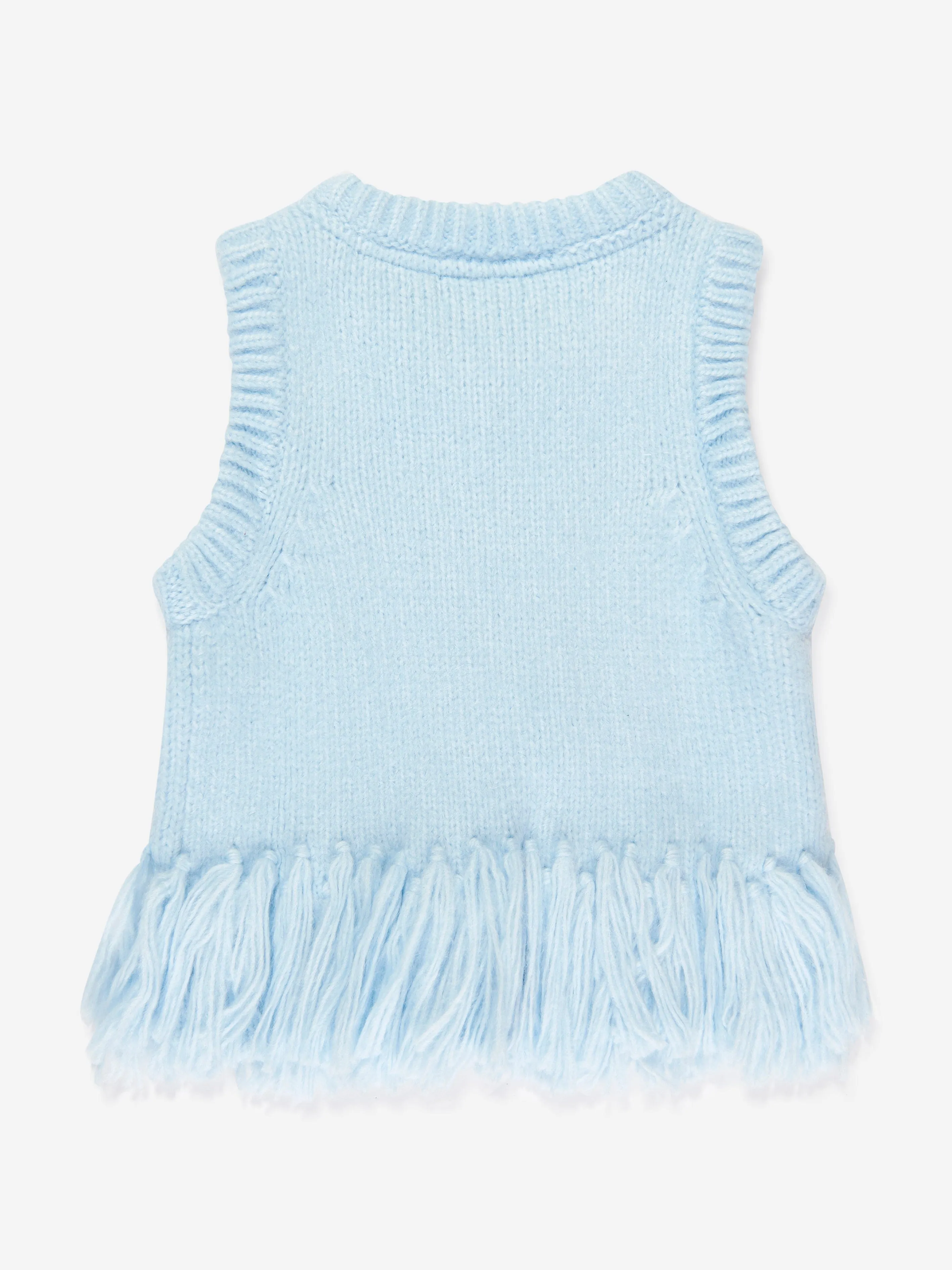 Angels Face Girls Ava Fringed Tank Top in Blue