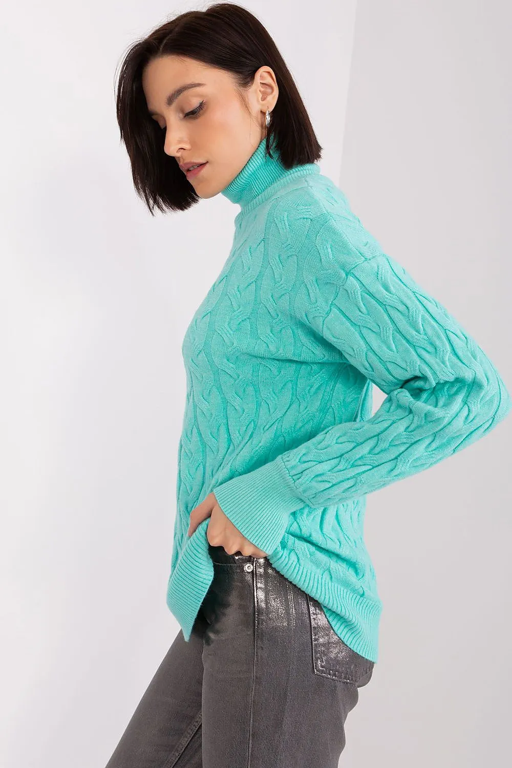 A.T. European Knitted Turtleneck Sweater- model 188312 AT