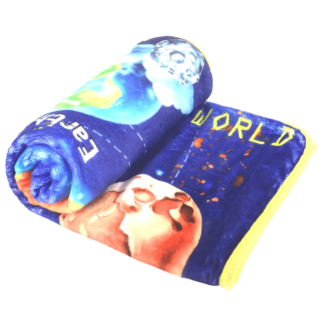 Bamboo Minky Space Blanket - Double Layers - You Are Out Of This World