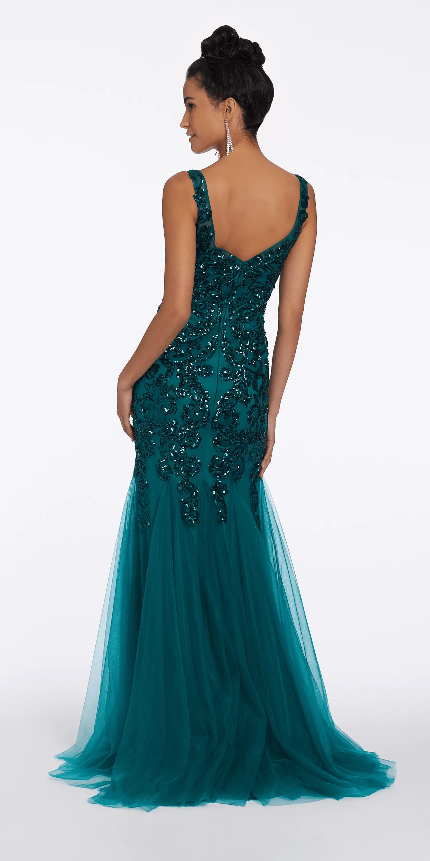 Beaded Sweetheart Mermaid Dress with Godets