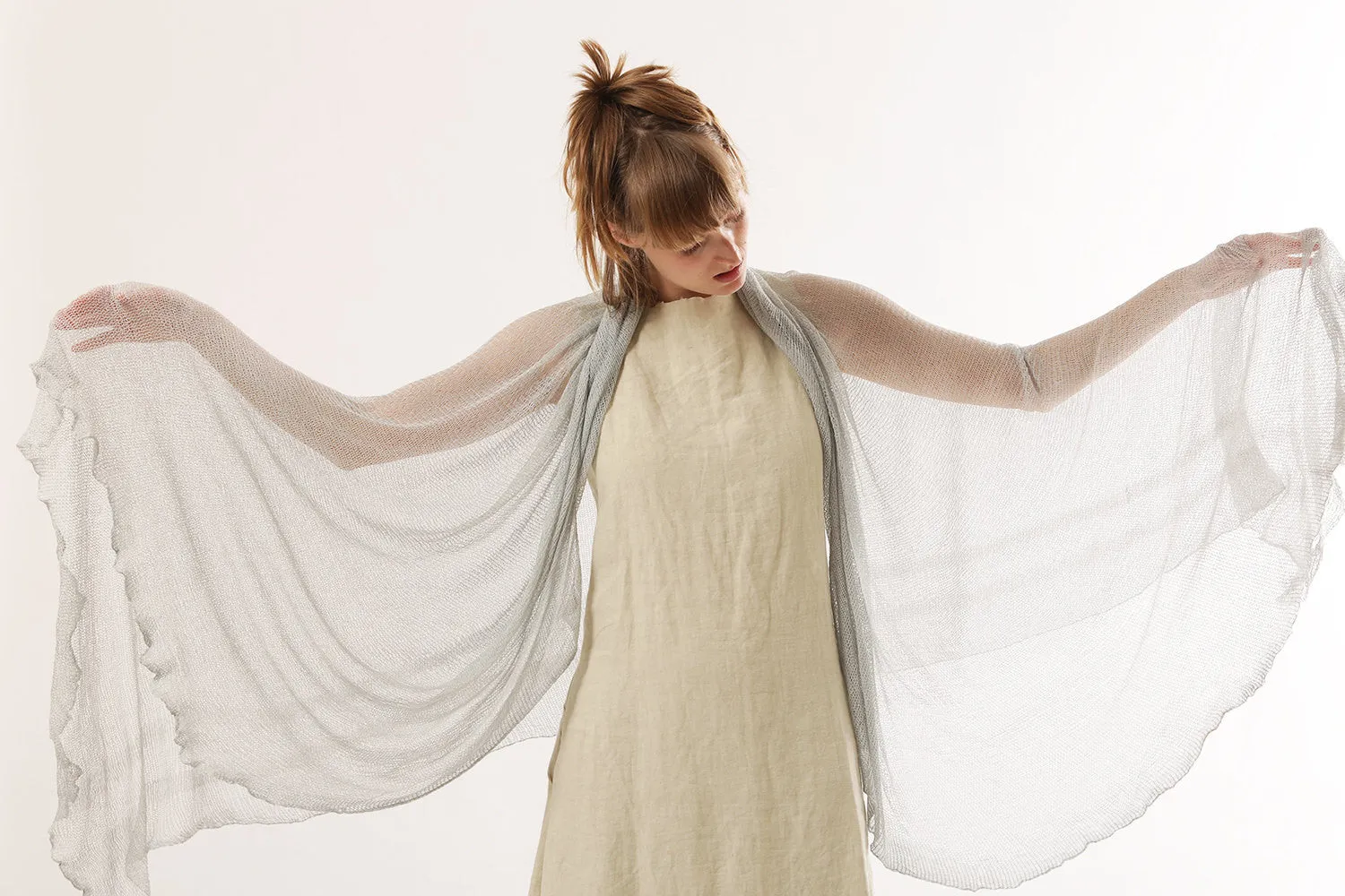 Big Bamboo Air veil - light Gray