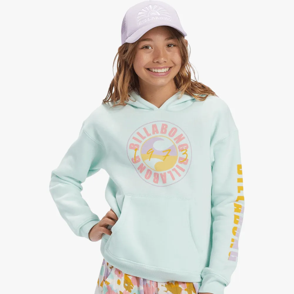 Billabong Girls Surf All Day Hoody Sweet Mint