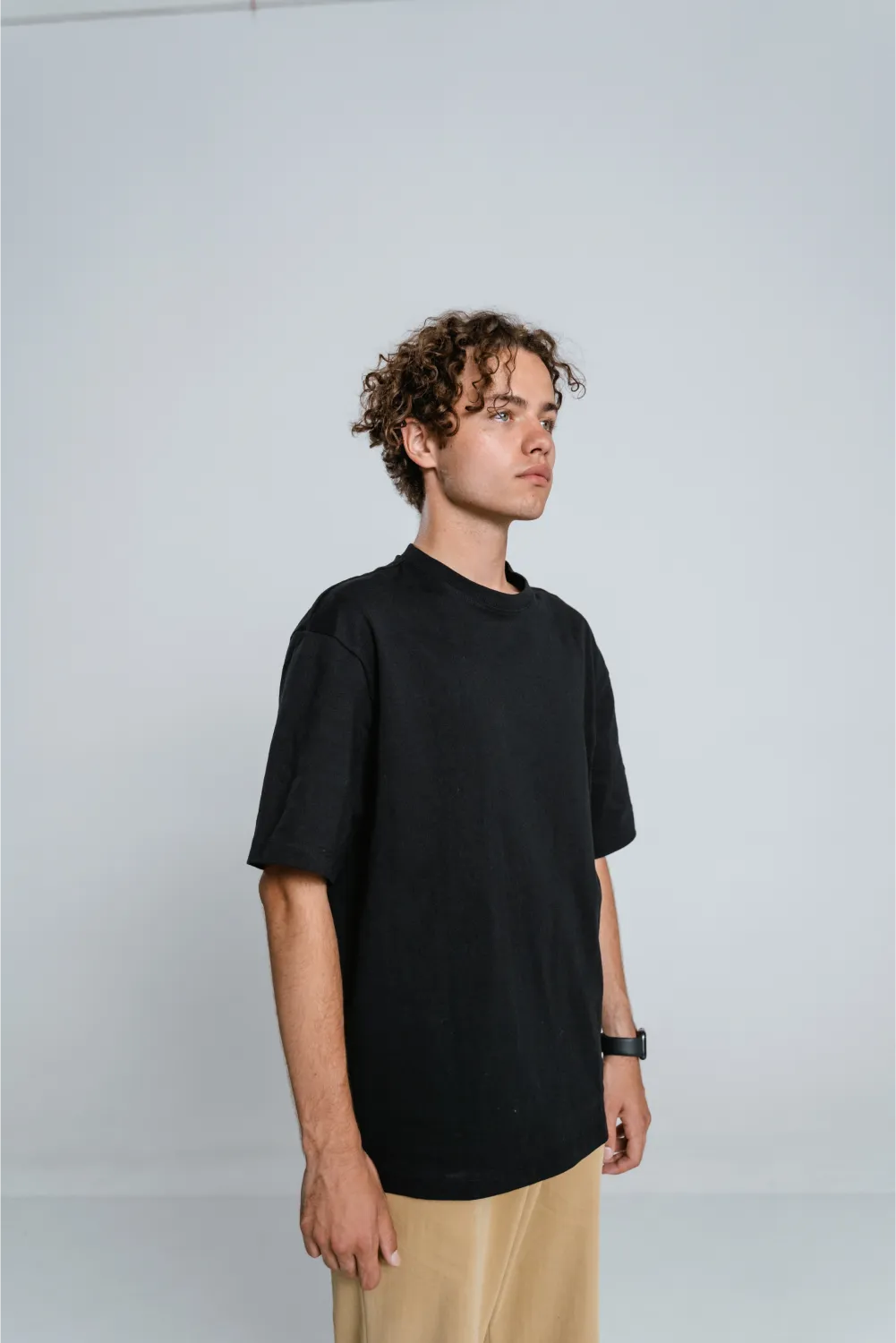 Black Tech Stretch Short-Sleeve Crewneck T-Shirt