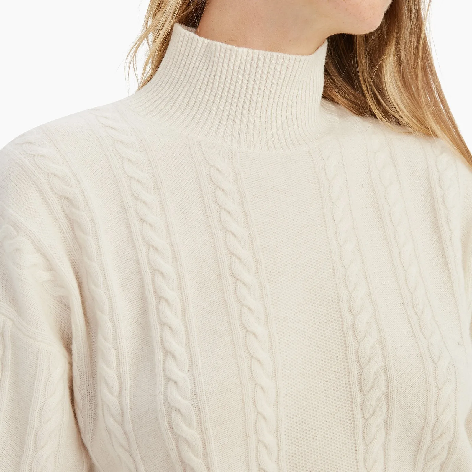 Cashmere Cable Turtleneck