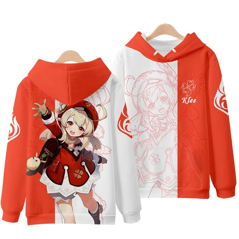 Character Hoodie Genshin Impact (Colours Available)