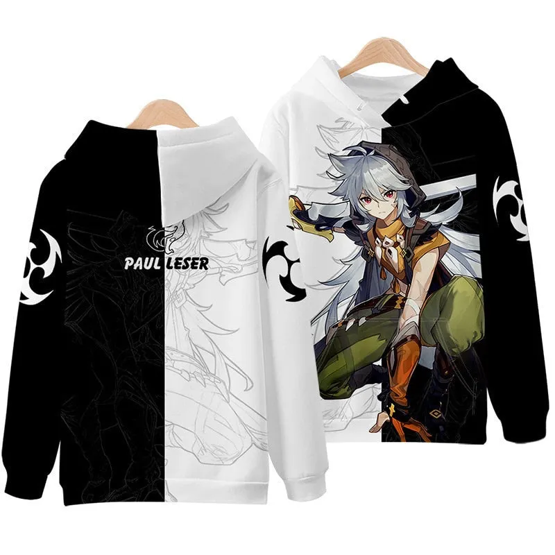 Character Hoodie Genshin Impact (Colours Available)