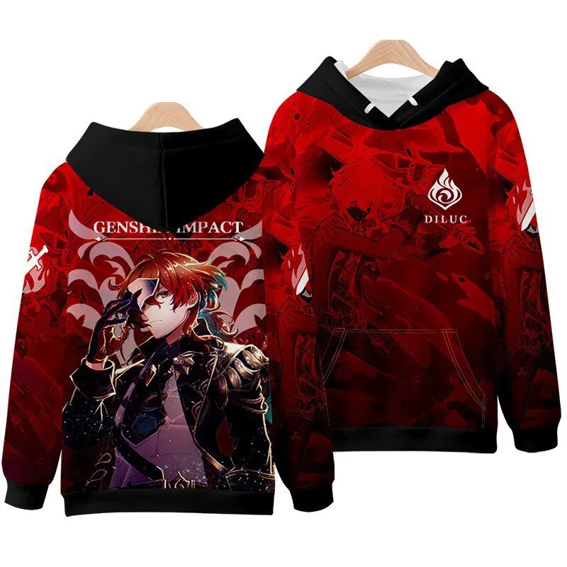 Character Hoodie Genshin Impact (Colours Available)