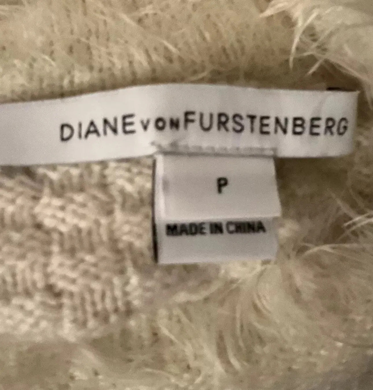 Diane von Furstenberg Plush Knit Sweater Dress Mini Size P petite ladies