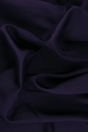 Eggplant Habotai Silk Fabric