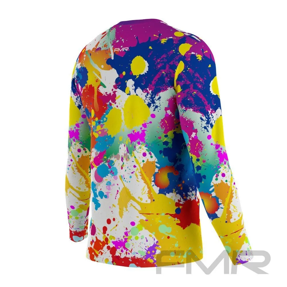 FMR Men's Color Spot Long Sleeve Running Shirt