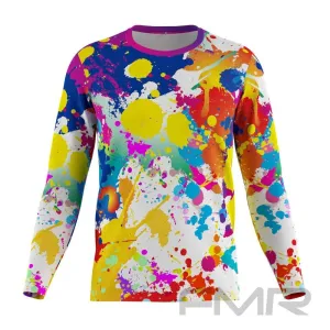 FMR Men's Color Spot Long Sleeve Running Shirt