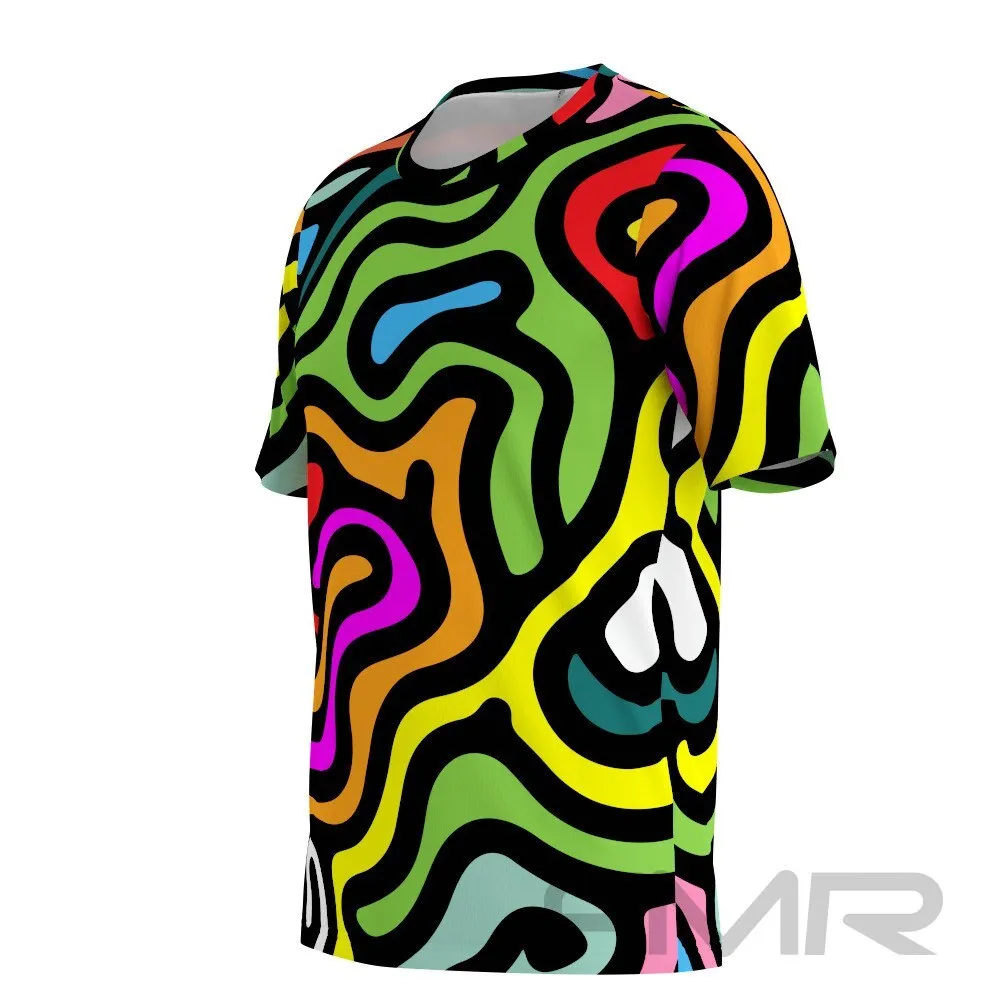 FMR Men's Kaleidoscopic Short Sleeve Running Shirt