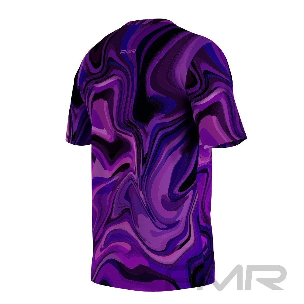 FMR Men's Purple Short Sleeve Running Shirt