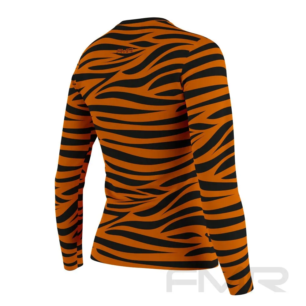 FMR Women's Tiger Print Long Sleeve Running Shirt