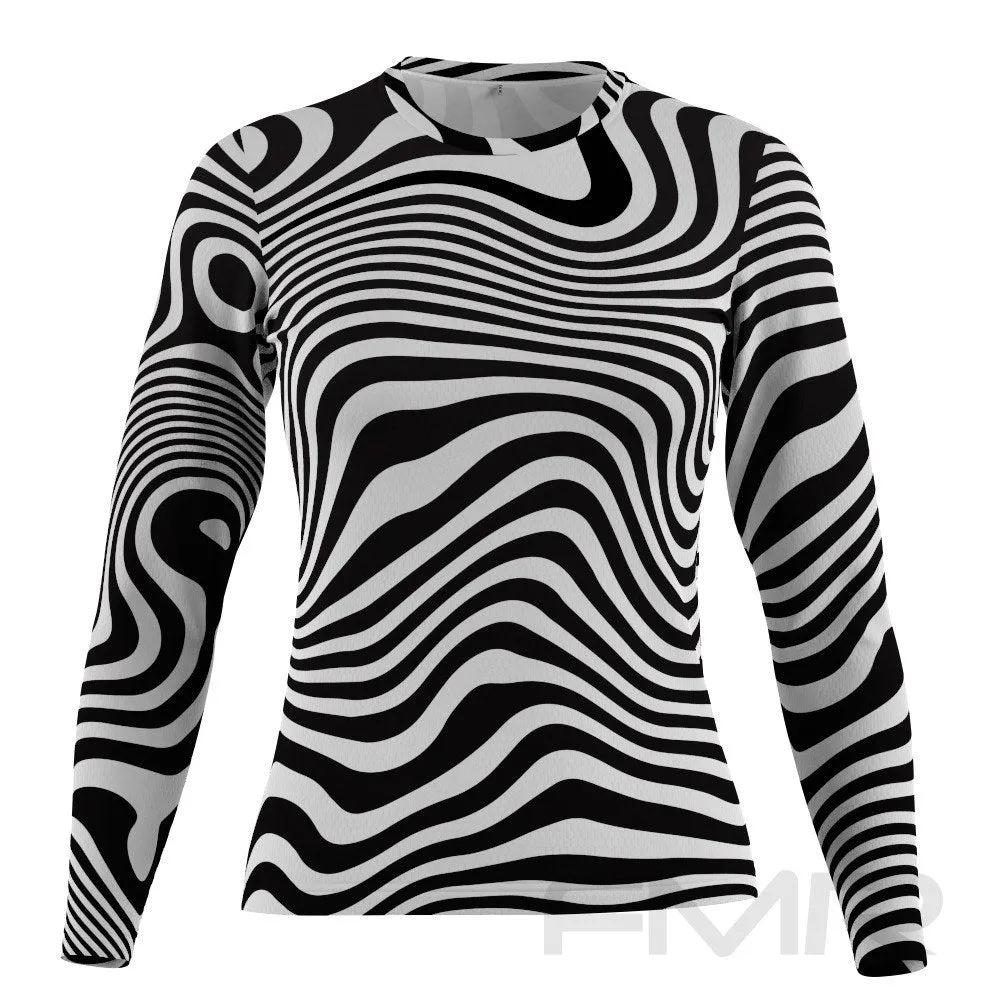 FMR Women's Zebra Long Sleeve Running Shirt