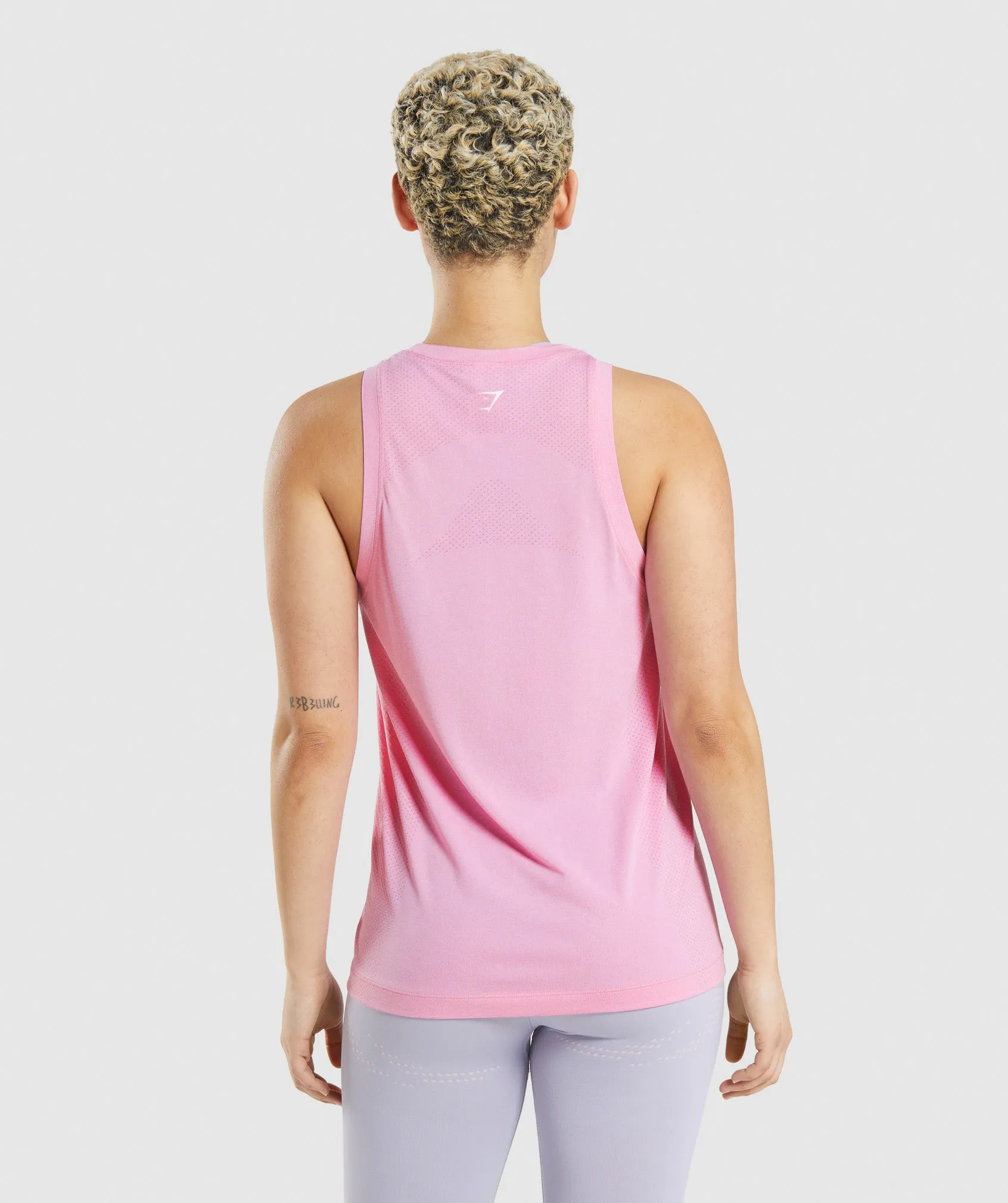 Gymshark Vital Seamless 2.0 Light Loose Tank - Sorbet Pink Marl