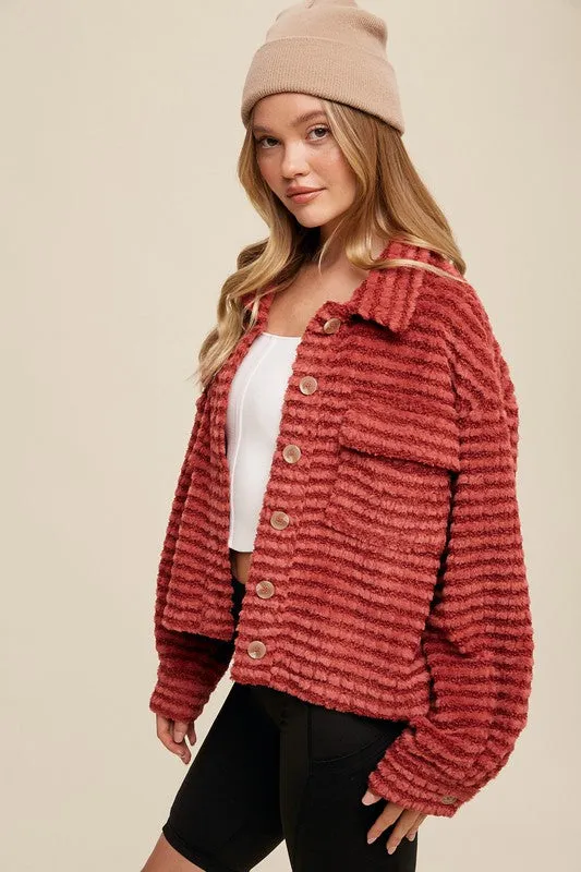 Loren Plaid Fleece Shacket