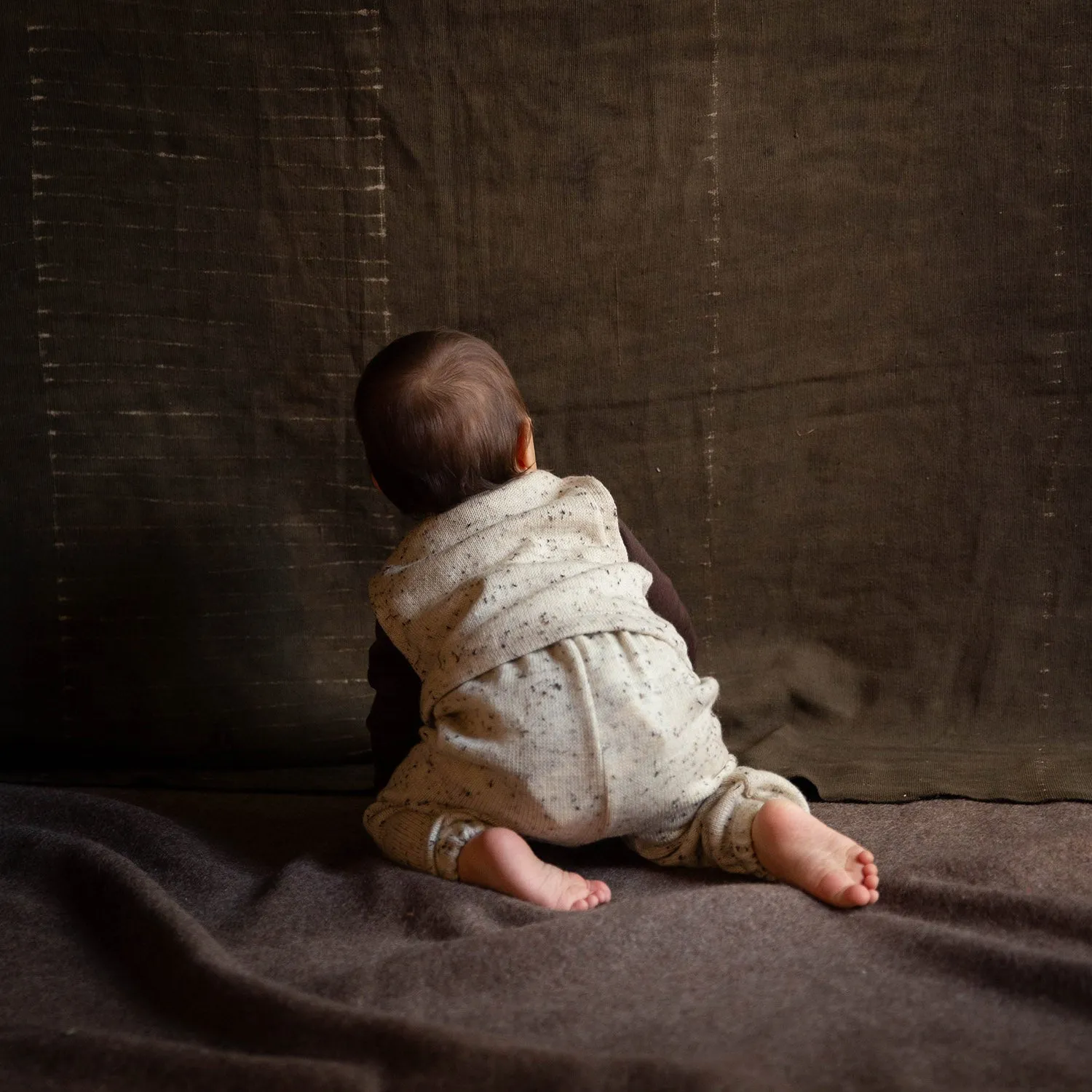 Magpie Baby & Kids Vest - Merino Wool Speckle - Quail