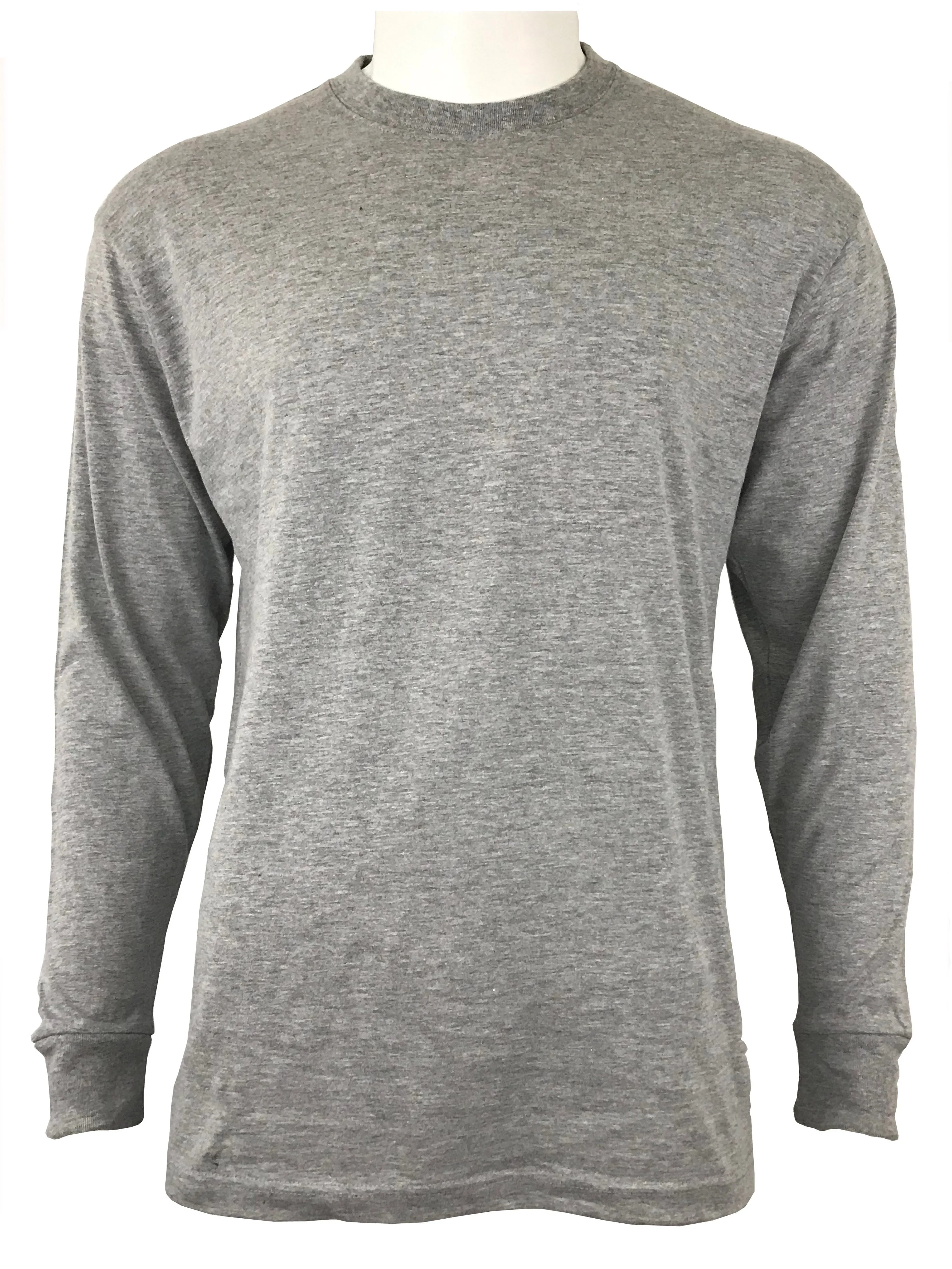 Men's Plain Long Sleeve T-Shirt