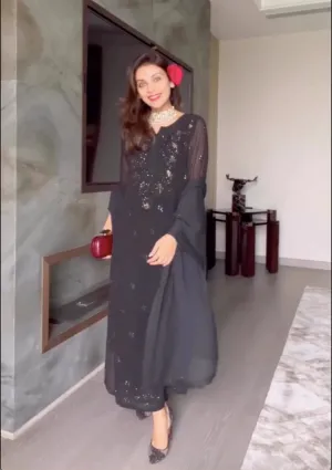 Mira Georgette Straight Kurta Set