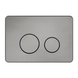 Nero In Wall Toilet Push Plate Gun Metal