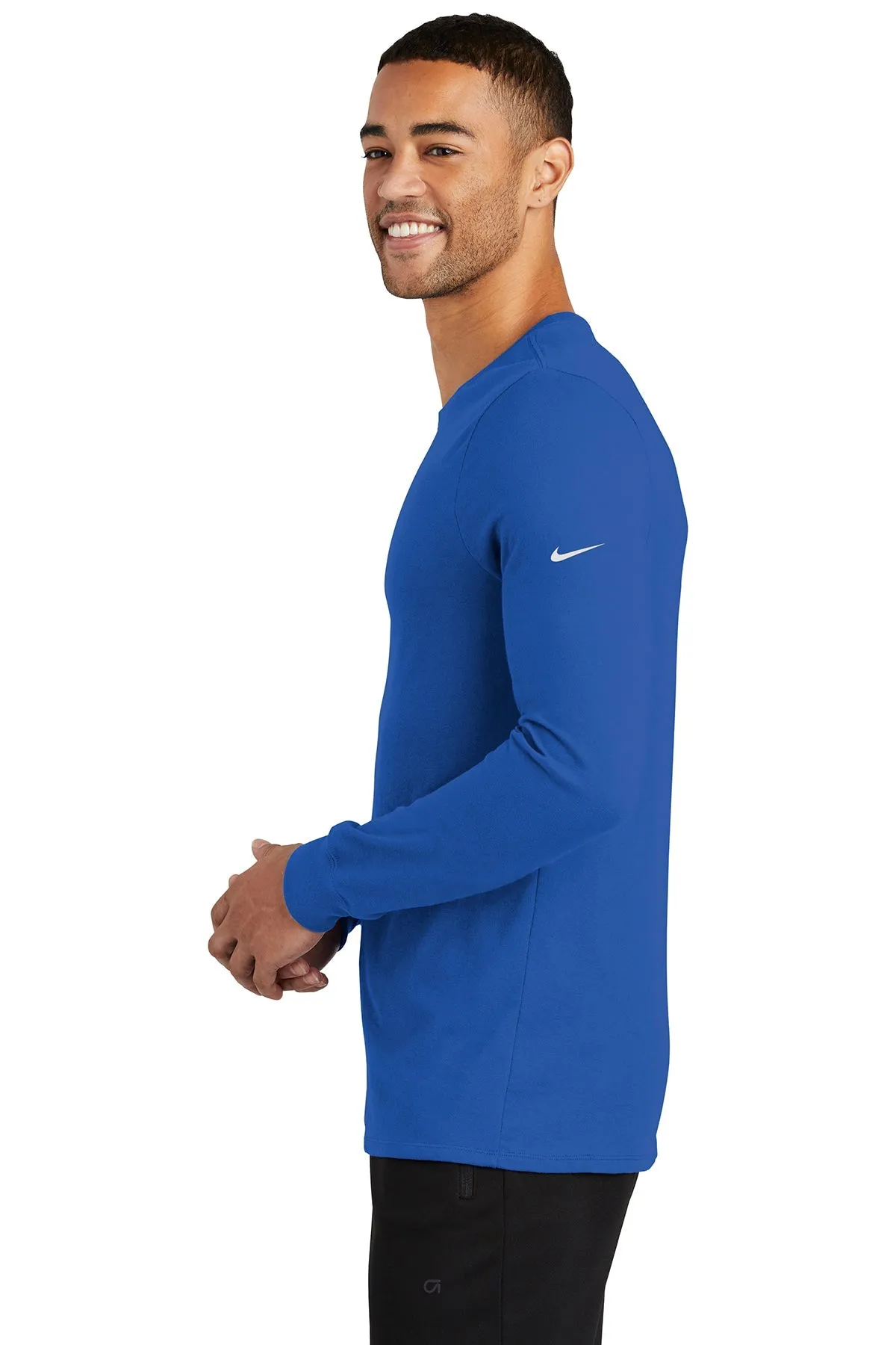 Nike Dri-FIT Long Sleeve Custom Tees, Rush Blue