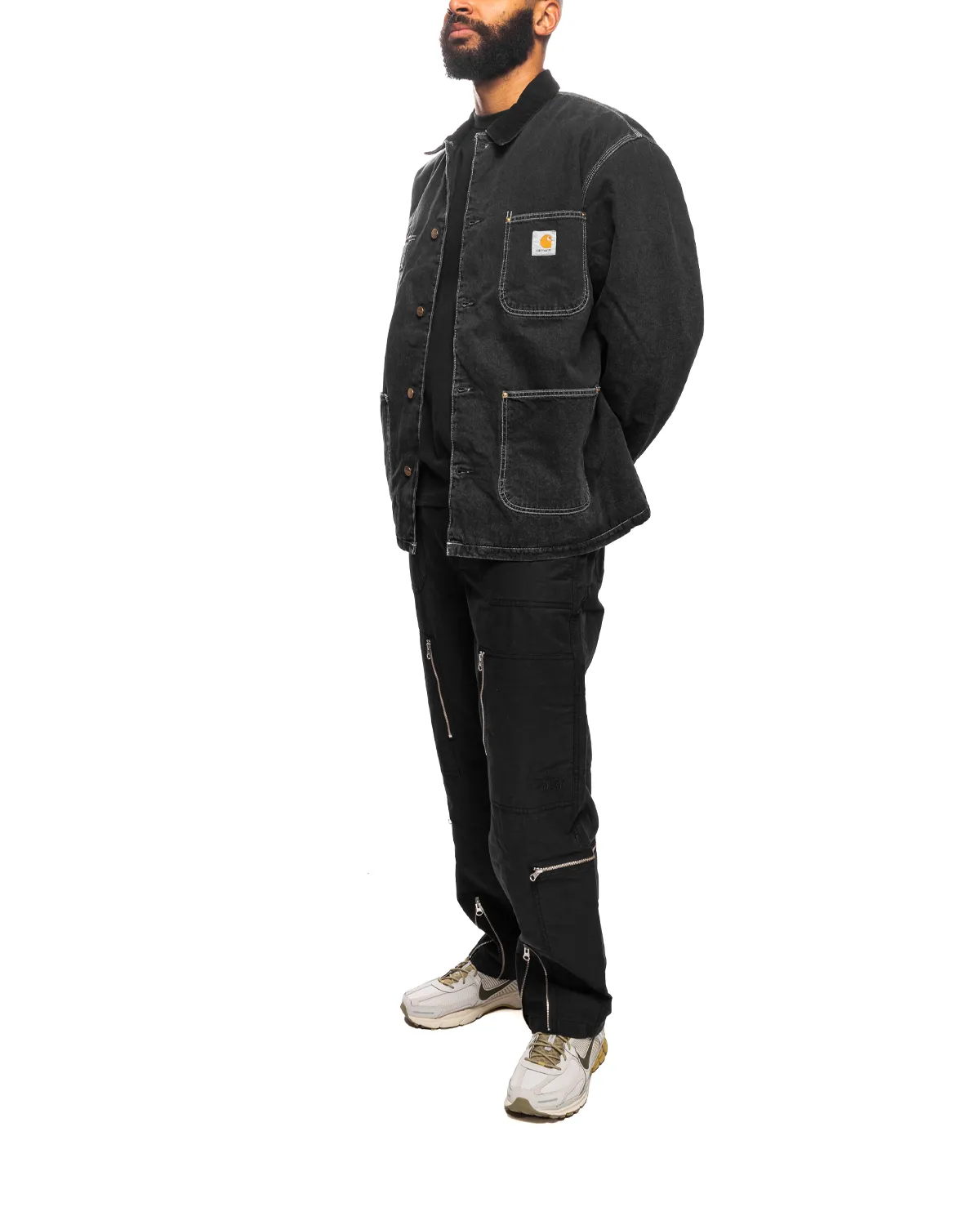 OG Chore Coat Black/Black Stone Washed