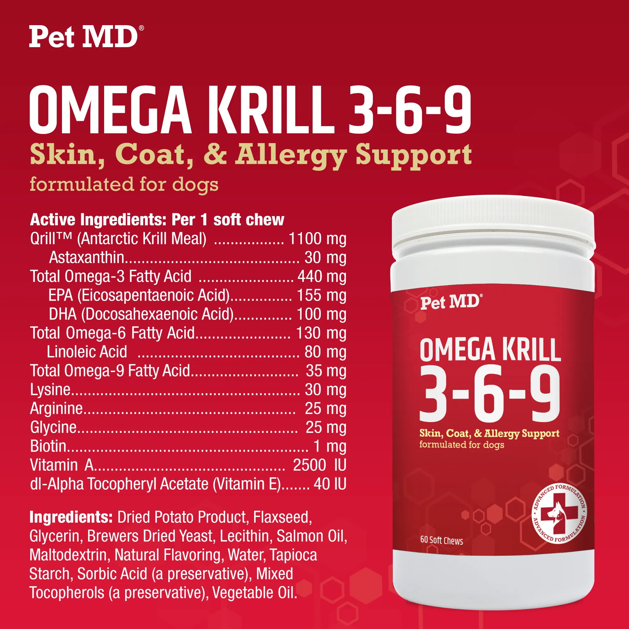 Omega 3-6-9 Select Soft Chews with Krill for Dogs - 60 & 120 Count