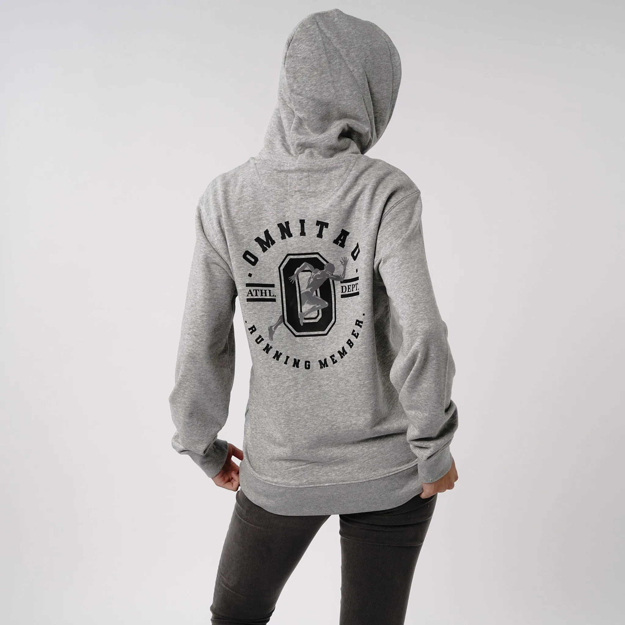 Omnitau Women's Run Club Slim Fit Hoodie - Heather Grey