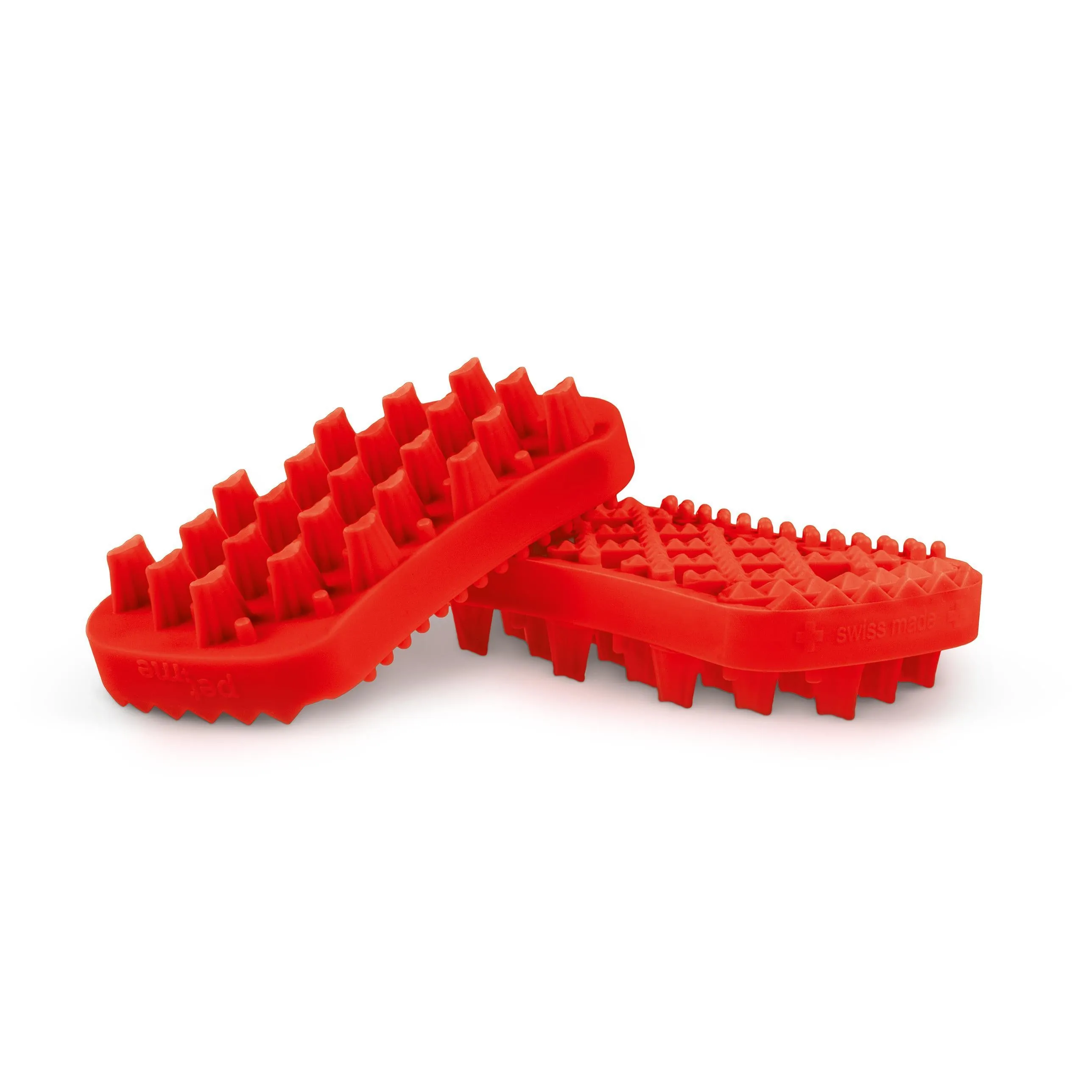 Pet and Me Silicone Grooming Brush Red