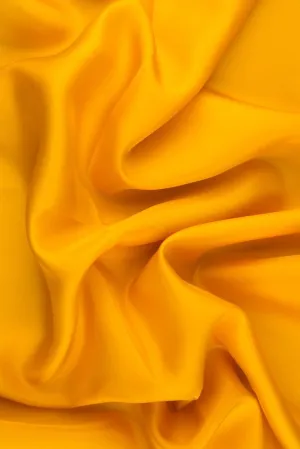 Saffron Habotai Silk Fabric