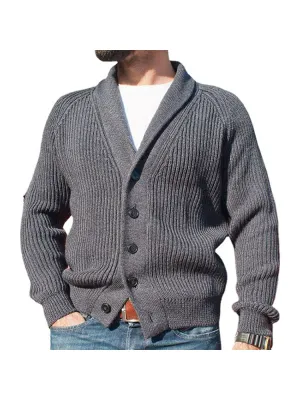 Single Breasted Thickened Sweater