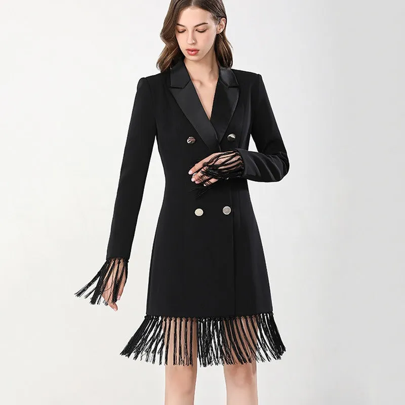 Tassel Blazer Dress