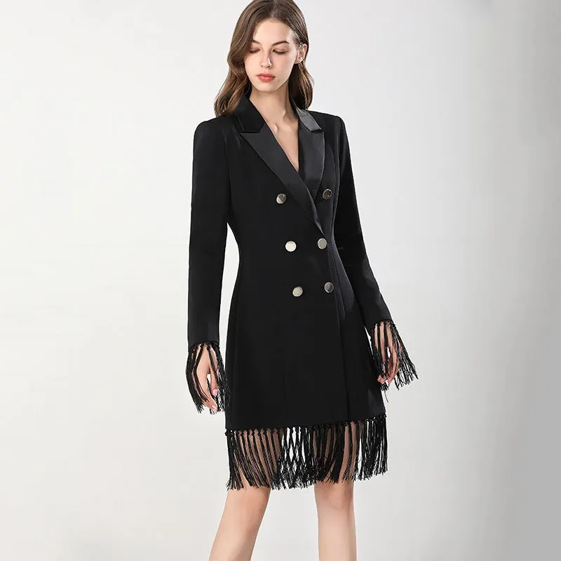 Tassel Blazer Dress