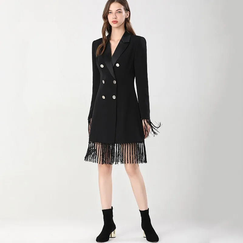 Tassel Blazer Dress