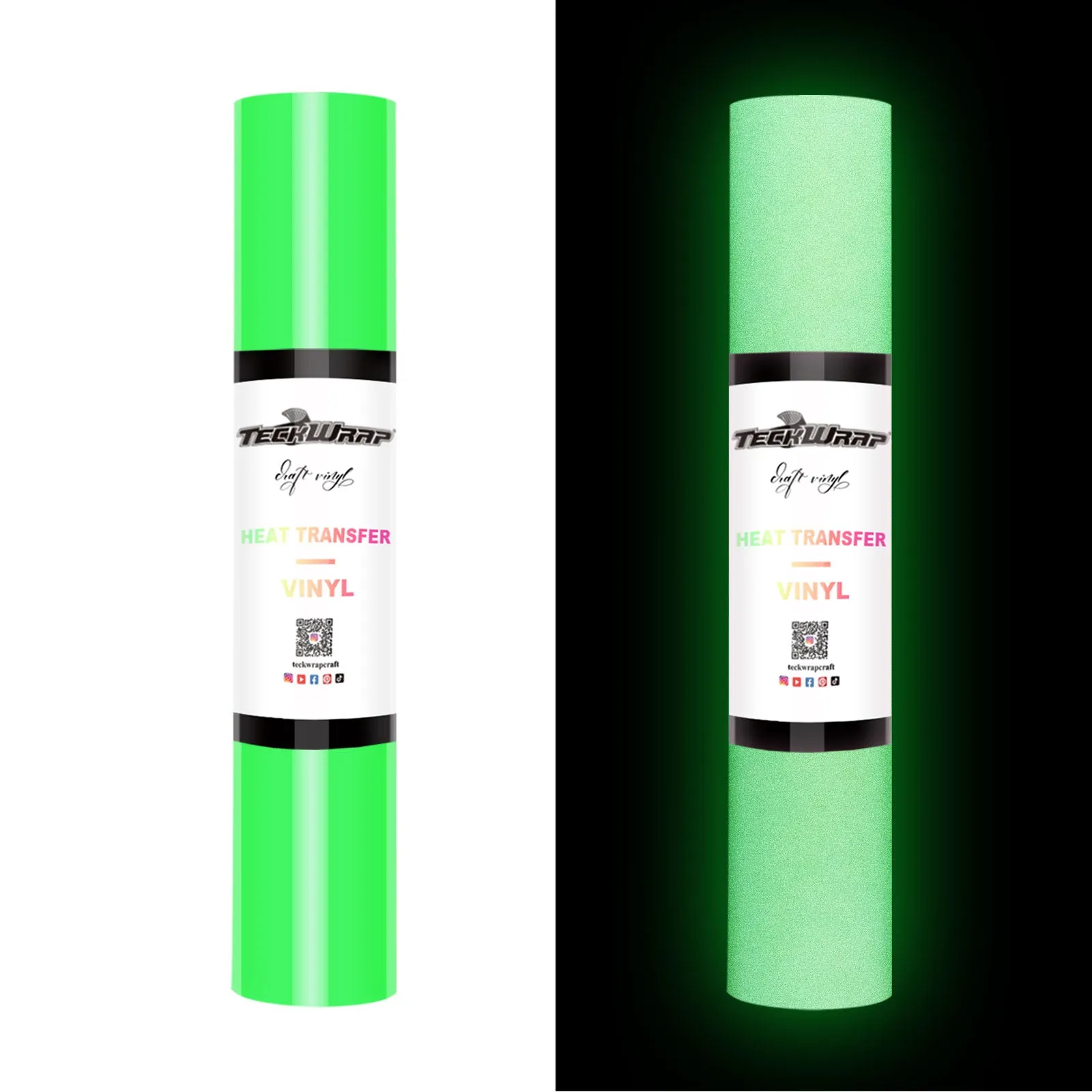 Teckwrap Reflective HTV- Neon Green | Fashionable & Durable HTV for T-Shirts & Costumes