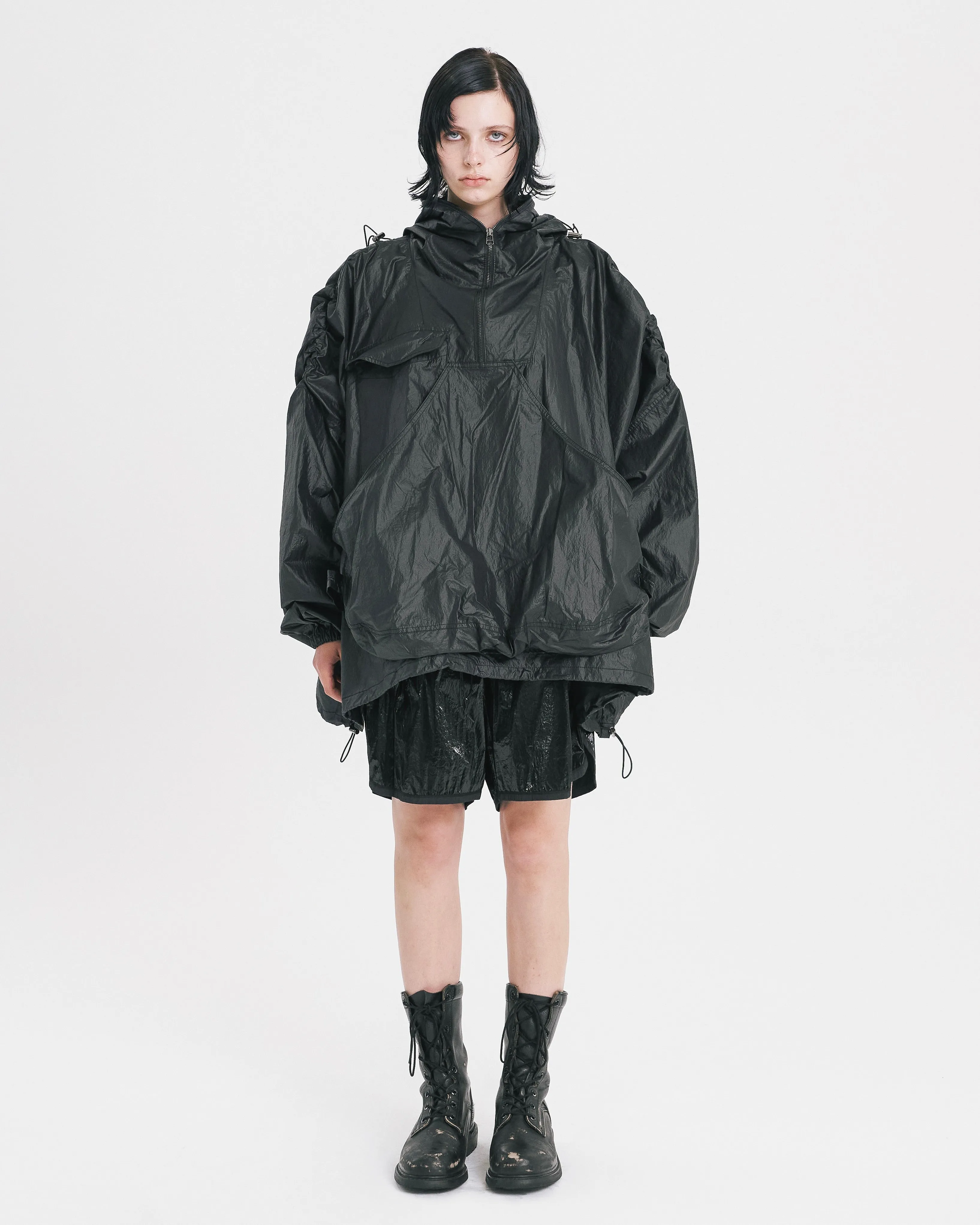 Two hoods anorak