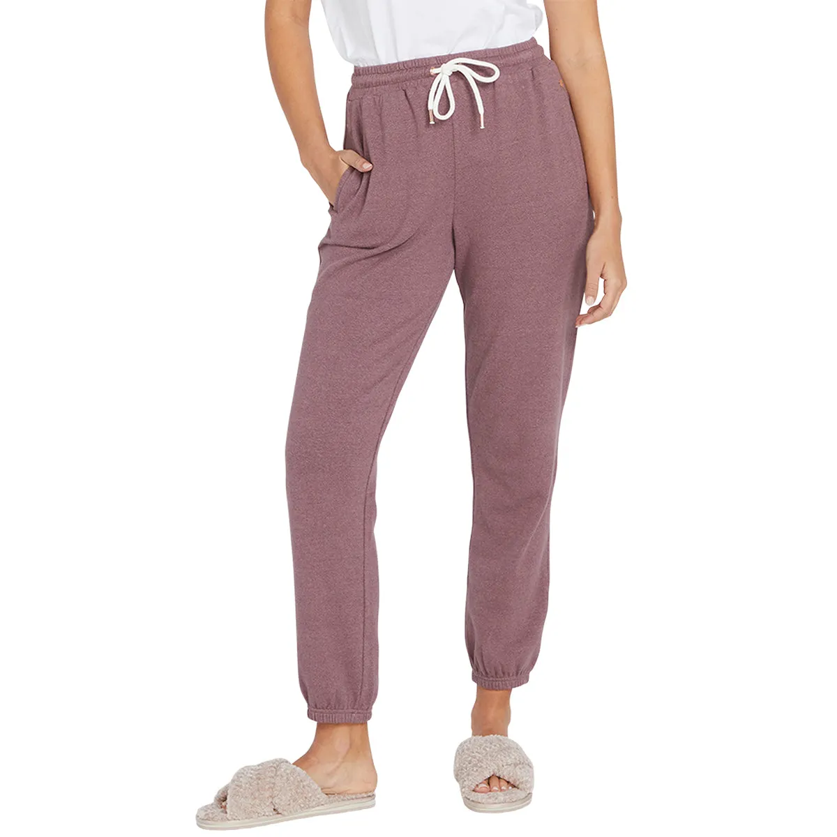 Volcom Women's Live in Lounge Elastic Waist Fleece Pants