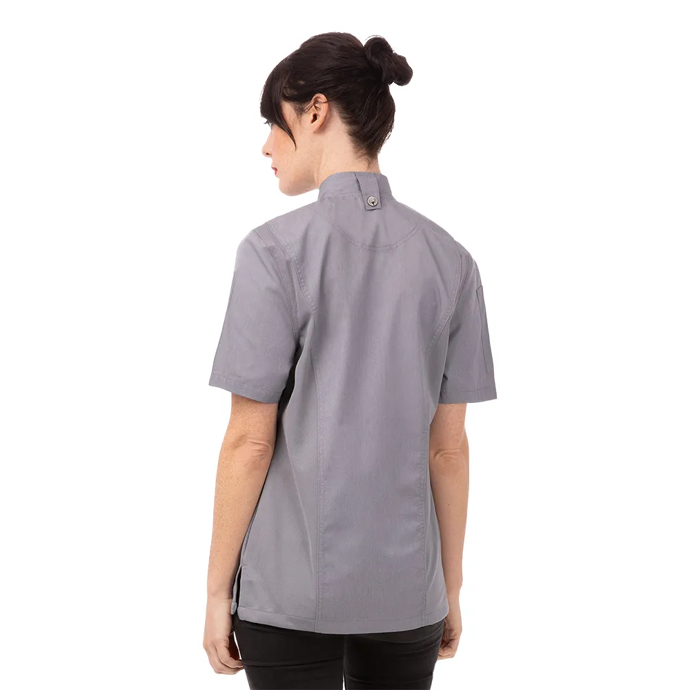 WOMEN NEPAL SPRINGFIELD CHEF COAT - Grey