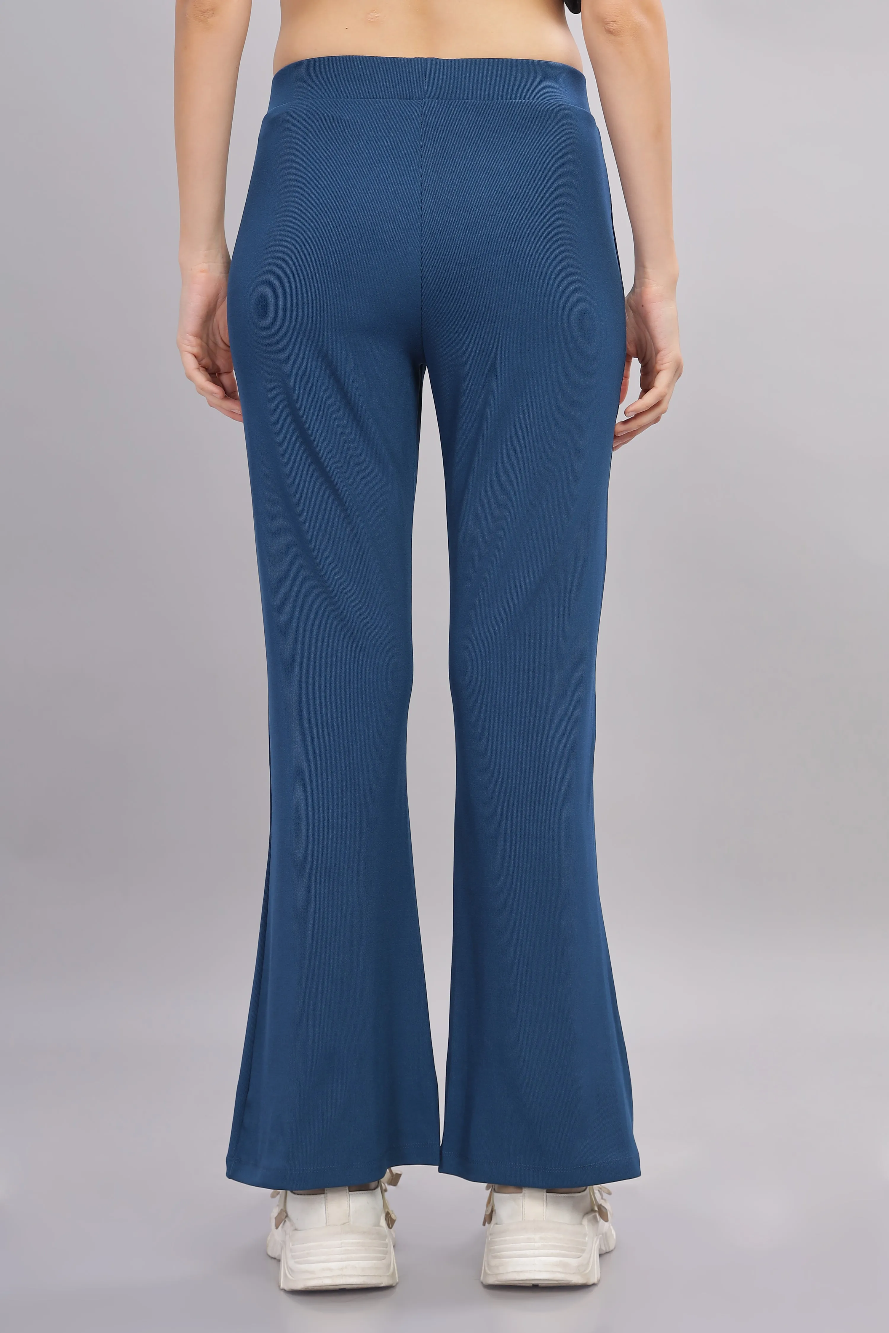 Women’s Super stretch flexible flare Pants- Domon8 (BLUE)